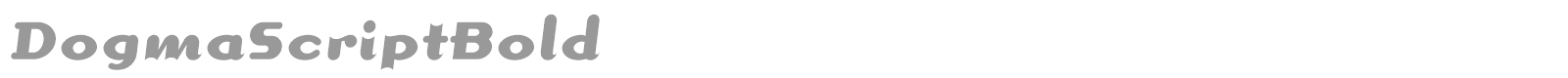 DogmaScriptBold font preview